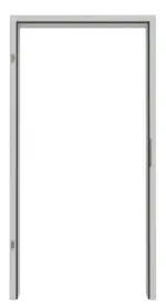 Frontansicht in RAL 7035 von 2-schalige Stahl-Umfassungszarge für Mauerwerk - Hörmann