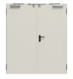 Frontansicht von TECKENTRUP Außentür-Set 2-flg. Stahl mit Feuerschutzfunktion EI2 90-C5-SA 62-2 inkl. Eckzarge