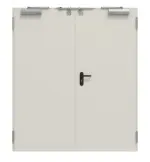 Frontansicht von TECKENTRUP Innentür-Set 2-flg. Stahl mit Feuerschutzfunktion T90-2 FSA-62 inkl. Blockzarge