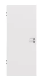 Frontansicht von JELD-WEN Wärmeschutztür Typ42 Grauweiß Optima DuriTop CPL