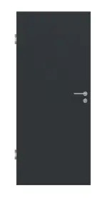 Frontansicht von GARANT Wärmeschutztür U12000SD Vulkanschwarz GHK08