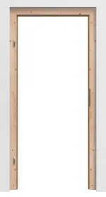 Frontansicht von Blockrahmen Fichte Massivholz - Kilsgaard