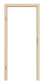 Frontansicht von Blockrahmen Fichte Massivholz - Radex