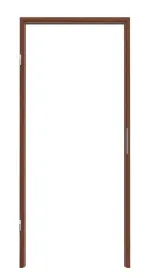 Frontansicht von Blockrahmen Italienische Walnuss CPL - Classen