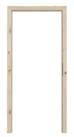 Frontansicht von Blockrahmen Kiefer Massivholz - Radex