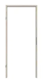 Frontansicht von Blockrahmen Nuss Columbia hell Dekor - Interio