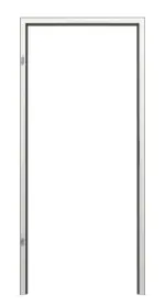 Frontansicht 3 von der Aluminium-Blockzarge RAL 9016 Trend für Ganzglastüren - Küffner