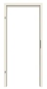 Frontansicht von GARANT Zarge für Nassraumtüren 0140-60 Dawn Resopal mit eckiger Kante