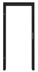 Frontansicht von GARANT Zarge für Brandschutztüren T30 Black 0901-60 Resopal mit eckiger Kante