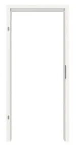 Frontansicht von GARANT Zarge für Brandschutztüren T30 Weißlack 9016 GHK08 mit eckiger Kante