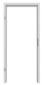 Frontansicht von GARANT Zarge U12188SD Lichtgrau GHK08 mit eckiger Kante