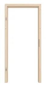 Frontansicht von Zarge Fichte Massivholz mit abgerundeter Kante - Radex