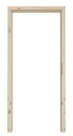 Frontansicht von Zarge Kiefer Massivholz mit abgerundeter Kante - Radex