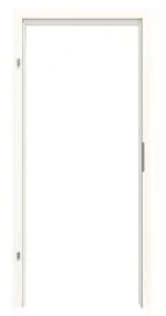 Frontansicht von GARANT Zarge für Wohnungseingangstüren 0105-60 Pearl White CePaL mit kleiner Rundkante