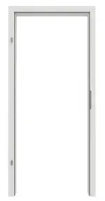 Frontansicht von GARANT Zarge für Wärmeschutztüren 0160-60 Silver Grey CePaL mit kleiner Rundkante