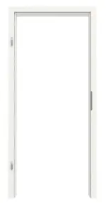 Frontansicht von GARANT Zarge Weißlack 9016 mit kleiner Rundkante