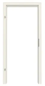 Frontansicht von GARANT Zarge für Wärmeschutztüren Weißlack 9010 mit profilierter Kante