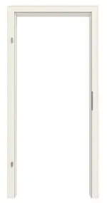 Frontansicht der Zarge von GARANT Wohnungseingangstür-Set Weißlack RAL 9010 mit Zarge und Beschlag