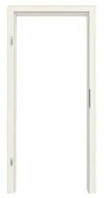 Frontansicht von GARANT Zarge Weißlack 9010 mit profilierter Kante