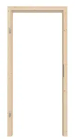 Frontansicht von Zarge profiliert Fichte Massivholz mit abgerundeter Kante - Radex