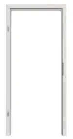 Frontansicht von GARANT Zarge 0160-60 Silver Grey CPL mit kleiner Rundkante