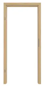 Frontansicht von GARANT Zarge Authentic Asteiche CPL mit runder Kante