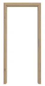 Frontansicht von GARANT Zarge für Rauchschutztüren Authentic Risseiche CePaL mit runder Kante