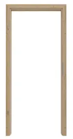 Frontansicht von GARANT Zarge für Schallschutztüren Authentic Risseiche CePaL mit runder Kante