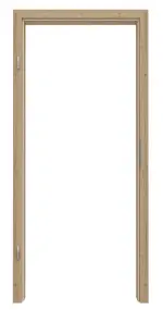 Frontansicht von GARANT Zarge Authentic Risseiche CPL mit runder Kante