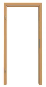 Frontansicht von GARANT Zarge Eiche Premium CPL mit runder Kante