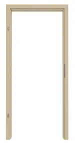 Frontansicht von GARANT Zarge für Schallschutztüren Ahorn Natura CePaL mit runder Kante