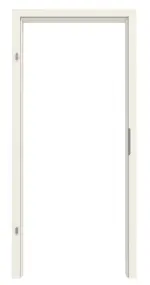 Frontansicht von GARANT Zarge für Rauchschutztüren Weißlack 9010 CePaL mit runder Kante