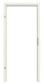 Frontansicht von GARANT Zarge für Rauchschutztüren Weißlack 9010 mit runder Kante