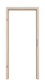 Frontansicht der Zarge von CLASSEN Wohnungseingangstür-Set Akazie hell CPL 4.1 mit Zarge und Beschlag