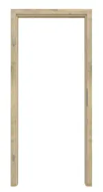 Frontansicht von Zarge Hamilton Eiche CPL mit runder Kante - Classen