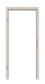 Frontansicht von CLASSEN Zarge Kaschmir CPL mit runder Kante