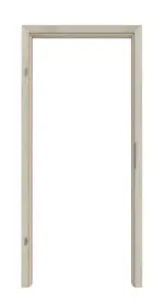 Frontansicht der Zarge von CLASSEN Wohnungseingangstür-Set Kendal Eiche CPL 4.1 mit Zarge und Beschlag