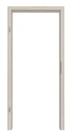 Frontansicht von Zarge Dekor Nuss Columbia Hell mit runder Kante - Interio