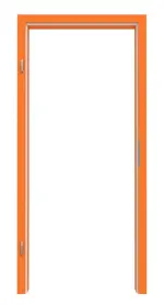 Frontansicht von Zarge RAL 2003 Pastellorange Rundkante - Lebo