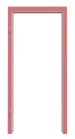 Frontansicht von Zarge RAL 3014 Altrosa Rundkante - Lebo