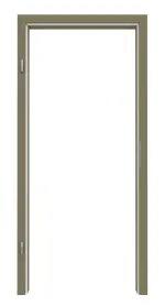 Frontansicht von Zarge RAL 6013 Schilfgrün Rundkante - Lebo