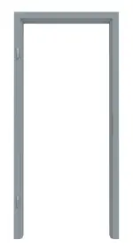 Frontansicht von Zarge RAL 7001 Silbergrau Rundkante - Lebo