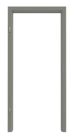 Frontansicht von Zarge RAL 7023 Betongrau Rundkante - Lebo