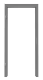 Frontansicht von Zarge RAL 7037 Staubgrau Rundkante - Lebo