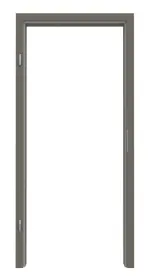 Frontansicht von Zarge RAL 7039 Quarzgrau Rundkante - Lebo