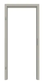 Frontansicht von Zarge RAL 7044 Seidengrau Rundkante - Lebo