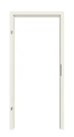 Frontansicht der Zarge von CLASSEN Wohnungseingangstür-Set Weiß RAL 9010 CPL 4.1 mit Zarge und Beschlag