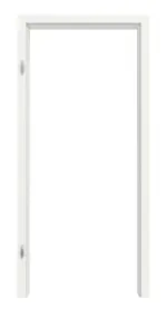 Frontansicht von LEBO Zarge Weiß 9016 Lebolit-CPL mit runder Kante