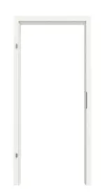 Frontansicht der Zarge von CLASSEN Wohnungseingangstür-Set Weiß RAL 9016 CPL 4.1 mit Zarge und Beschlag