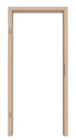 Frontansicht von Zarge Nova Ahorn Lamikor Typ 4 mit runder Kante - Kilsgaard